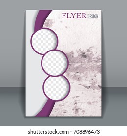 Vertical business flyer for design