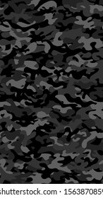 Vertical camouflage background. Seamless pattern vector.