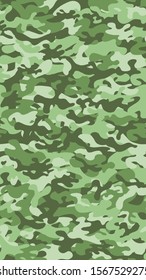 Vertical camouflage background. Seamless pattern vector.