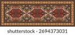 Vertical carpet, geometric pattern, standard Persian pattern carpet