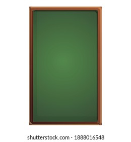 Vertical chalkboard icon. Cartoon of vertical chalkboard vector icon for web design isolated on white background
