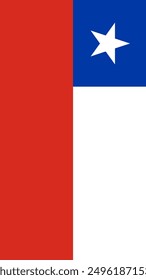 Vertical Chile Flag, Flag of Chile