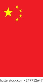 Vertical China Flag, Flag of China