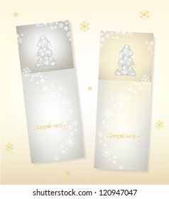 Vertical Christmas banners