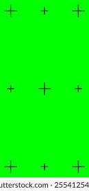 Vertical chroma key green background with tracker points. Perfect for adding VFX in social media videos. 