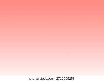 Fondo de gradiente de color de Vertical que cambia suavemente de suave rosa coral en la parte superior a blanco en la parte inferior. Una superficie pastel mínima y elegante adecuada para la marca de belleza o espacio de copia.