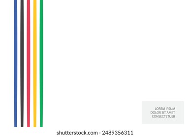 Vertical colored lines. Vector graphics.