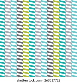 Vertical Colorful Ropes Nautical Repeating Pattern - Vector
