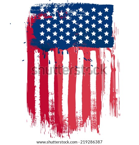 Download Vertical Composition Vector American Flag Grunge Stock ...