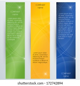 Vertical Corporate Banners - Vector EPS10