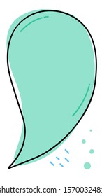 Vertical cover with frame and empty speech bubble. Template for graphic design and social media stories. Template for graphic design and social media stories. Vector illustration