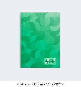 Vertical cover template a4  a5. Wavy abstract design for the design of booklet, postcard, flyer, poster, website.