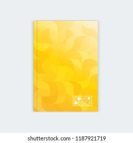 Vertical cover template a4  a5. Wavy abstract design for the design of booklet, postcard, flyer, poster, website.