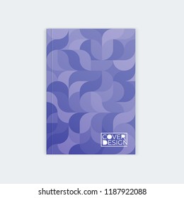 Vertical cover template a4  a5. Wavy abstract design for the design of booklet, postcard, flyer, poster, website.