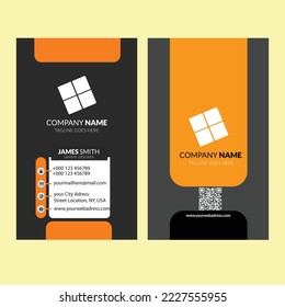 vertical Creative Business card design 