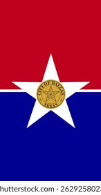 Vertical Dallas Flag, EUA, Flag Dallas
