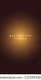 Fondo marrón oscuro de Vertical o fondo marrón con rayos de línea brillantes naranjas y patrón abstracto de onda o ondulación de rayos solares para el diseño de Fondo de pantalla móvil creativo moderno