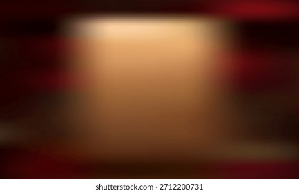 Vertical Fondo Abstractas de proyector cinematográfico oscuro, haz de luz dorado malhumorado sobre fondo rojo profundo