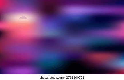 Vertical Dark Cyberpunk Neon Abstract Background with Light Bursts, Vibrant Purple, Pink, and Blue High-Contrast Digital Texture