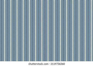 Vertikal mit der Trennlinie. Nahtloses Design 
 Punkte und Pentagon-Blau und Weiß auf hellblauem Hintergrund. Design-Druck für Illustration, Textur, Textilien, Tapete, Hintergrund. Set 15