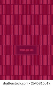 vertical dash lines pattern with red monochrome style color