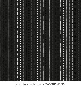 Linhas tracejadas verticais. Padrão listrado abstrato. Fundo gráfico minimalista. Textura sutil do vetor.