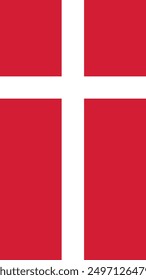 Vertical Denmark Flag, Flag of Denmark