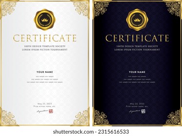 Vertical design template for awards, invitations, awards type148