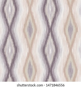 Vertical diamond ethnic ikat design in natural terra cotta desert earth camouflage colors.  Gradient, ombre, blurry, soft.  Great for home decor, fashion, stationary.  Generative Art.