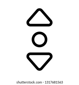 Vertical direction up and down orientation navigation