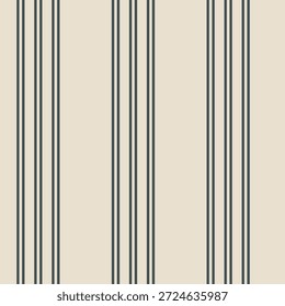 Vertikale doppelte Zwillingsstreifen auf Beige. Vektornahtloser Hintergrund