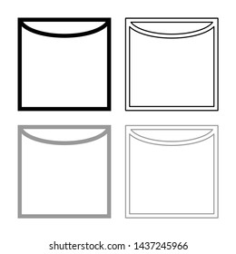 Vertical drying on hanger symbols black grey set