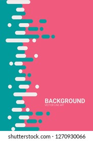Vertical Dynamic element for design poster, flyer, banner or cover. Abstract vector background with color rounded shapes. Rounded lines in wave style.