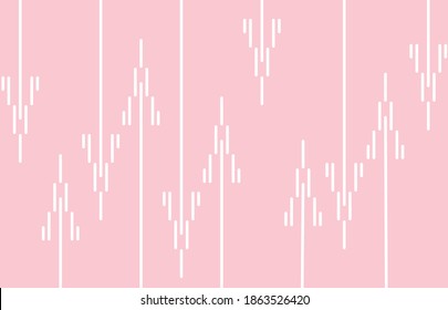 Vertical eight stripe of pattern vector. Design random lines white on light purple background. Design print for illustration, texture, textile, wallpaper, background. Set 3