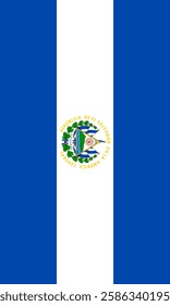 Vertical El Salvador Flag Vector Images