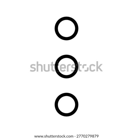 Vertical Ellipsis More Options Menu Icon