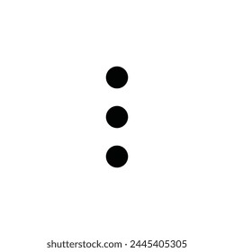 Vertical ellipsis vector icon. Menu flat sign design. Ellipsis symbol pictogram. Drop down options icon. Menu sign. More menu sign. UX UI icon