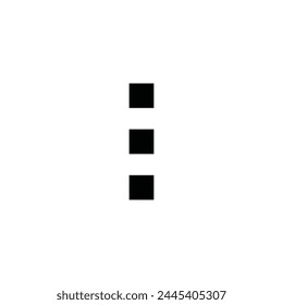 Vertical ellipsis vector icon. Menu flat sign design. Ellipsis symbol pictogram. Drop down options icon. Menu sign. More menu sign. UX UI icon