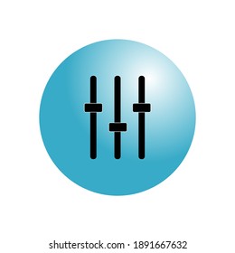 Vertical Equalizer icon for web or app