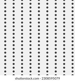 Vertical equidistant rows with round elements. Repeating evenly distributed round black dots create special rhythm. Modern design template. Geometric background in trendy minimalist business style.