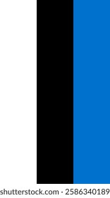 Vertical Estonia Flag Vector Images