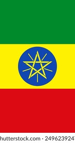 Vertical Ethiopia Flag, Flag of Ethiopia