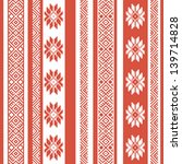 vertical ethnic seamless background. textures in red and white colors. vector illustration