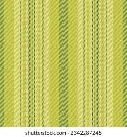 Vertical fabric pattern of background vector seamless with a lines textile stripe texture in lime and yellow colors.
