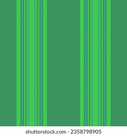 Vertical fabric texture of vector background lines with a stripe pattern textile seamless in green and blue colors.
