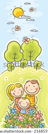 Vertical family banner