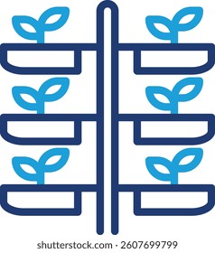 Vertical Farming Icon Element For Design