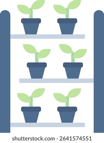 Vertical Farming Icon Element For Design