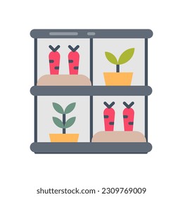 Vertical Farming icon in vector. Illustration