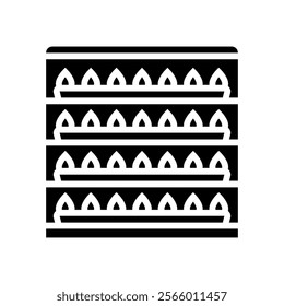 vertical farming rack agri tech glyph icon vector. vertical farming rack agri tech sign. isolated symbol illustration